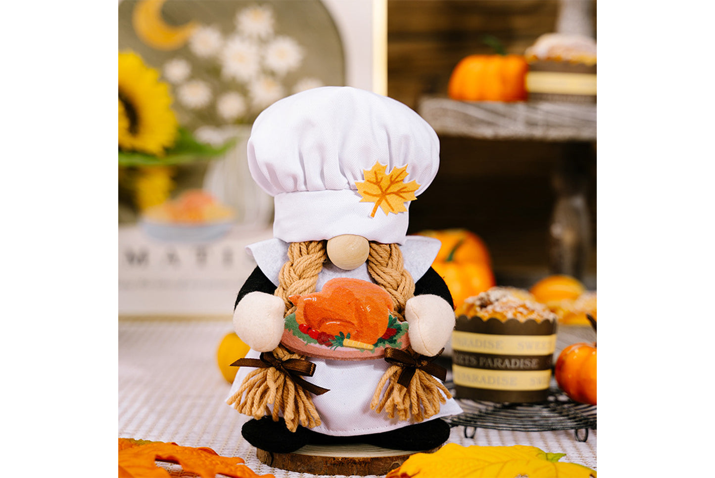 **Thanksgiving Chef Rudolph Doll | Pumpkin Gnome Doll**
