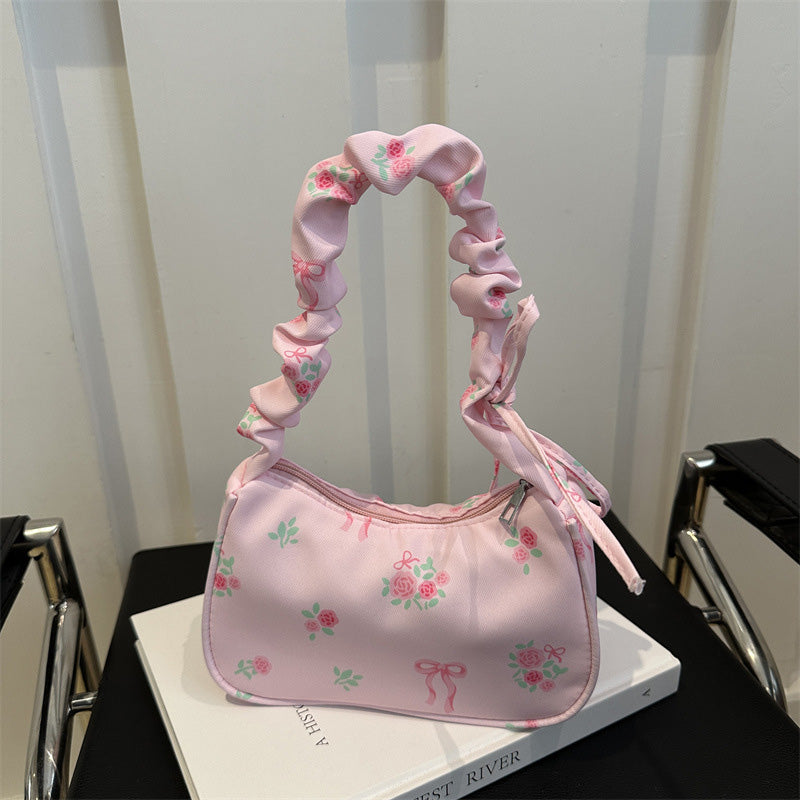 Single shoulder handbag small square bag