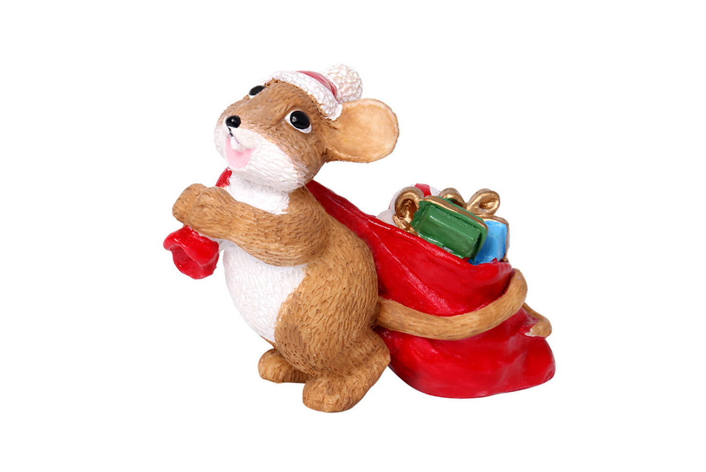 **Cute Mouse Christmas Resin Ornament**