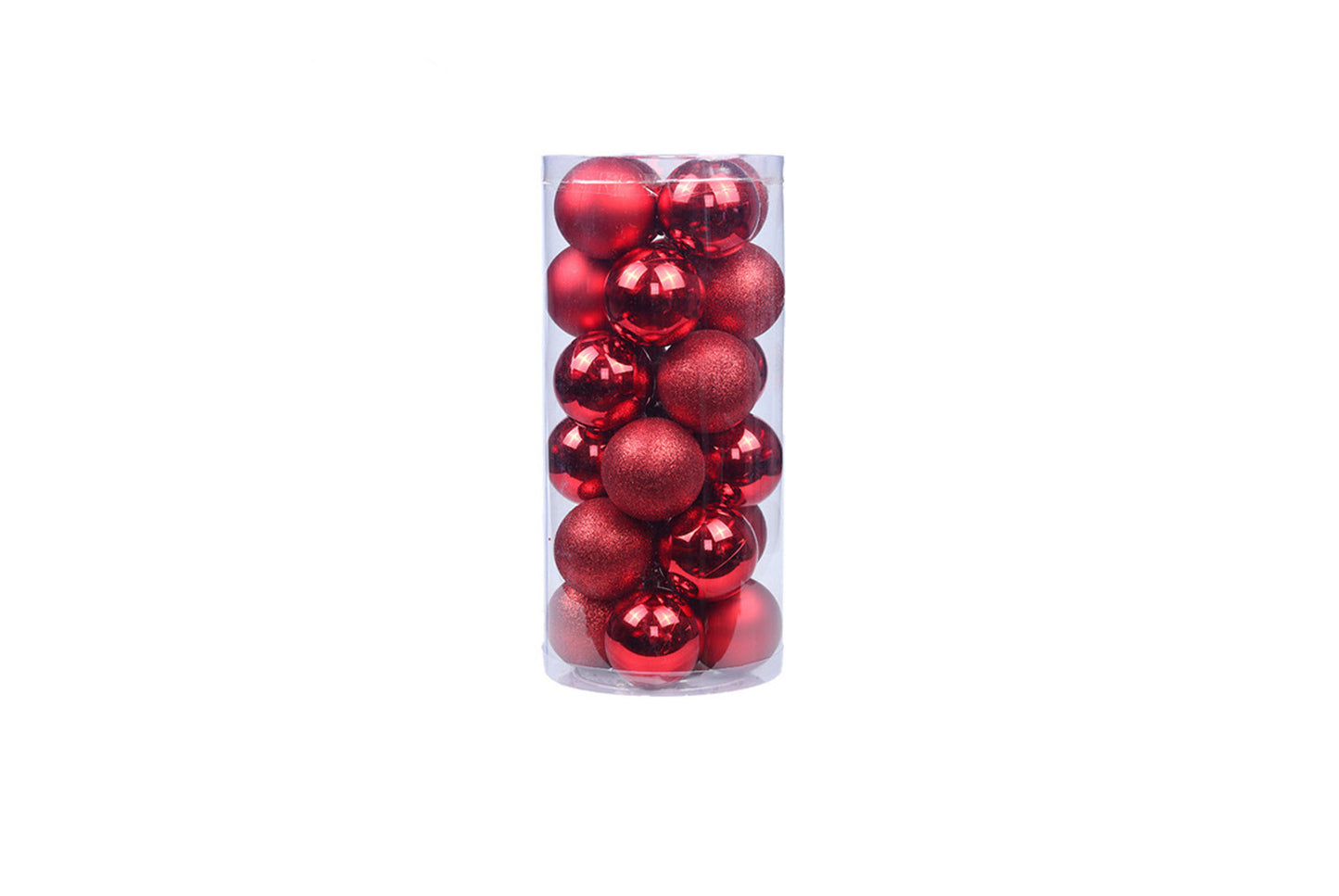 **3cm Christmas Ball Ornament Set (24 pieces)**