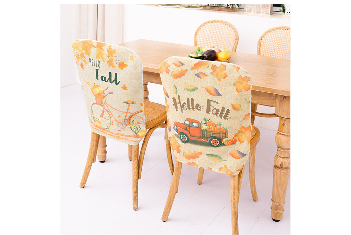 **Harvest Table and Chair Covers | Thanksgiving and Autumn Decor**