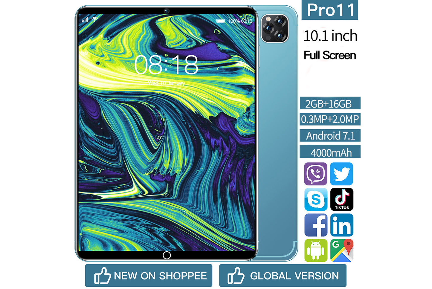 Smart Tablet Pro11 | 10.1-inch Large Screen