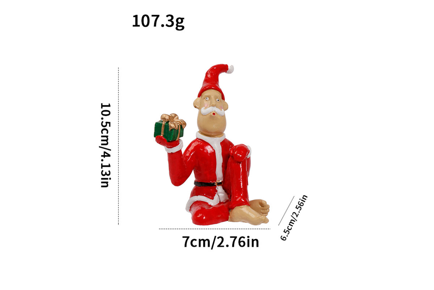 **Funny Santa Claus Resin Ornament (4 Styles Available)**
