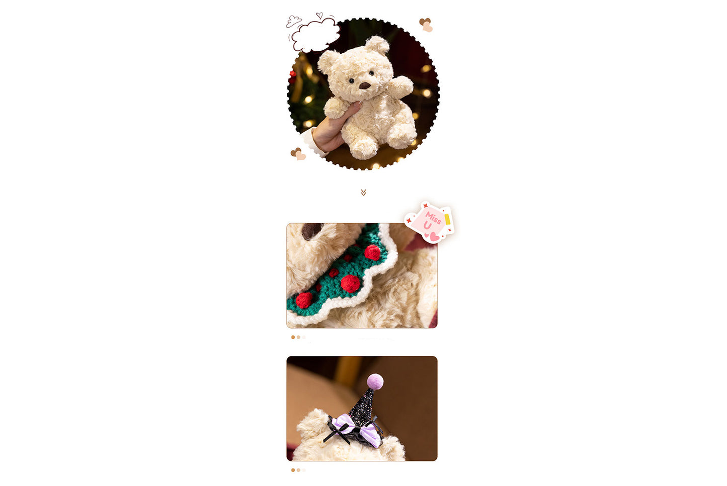 **Halloween Christmas Cubs Bear Plush Teddy Bear**