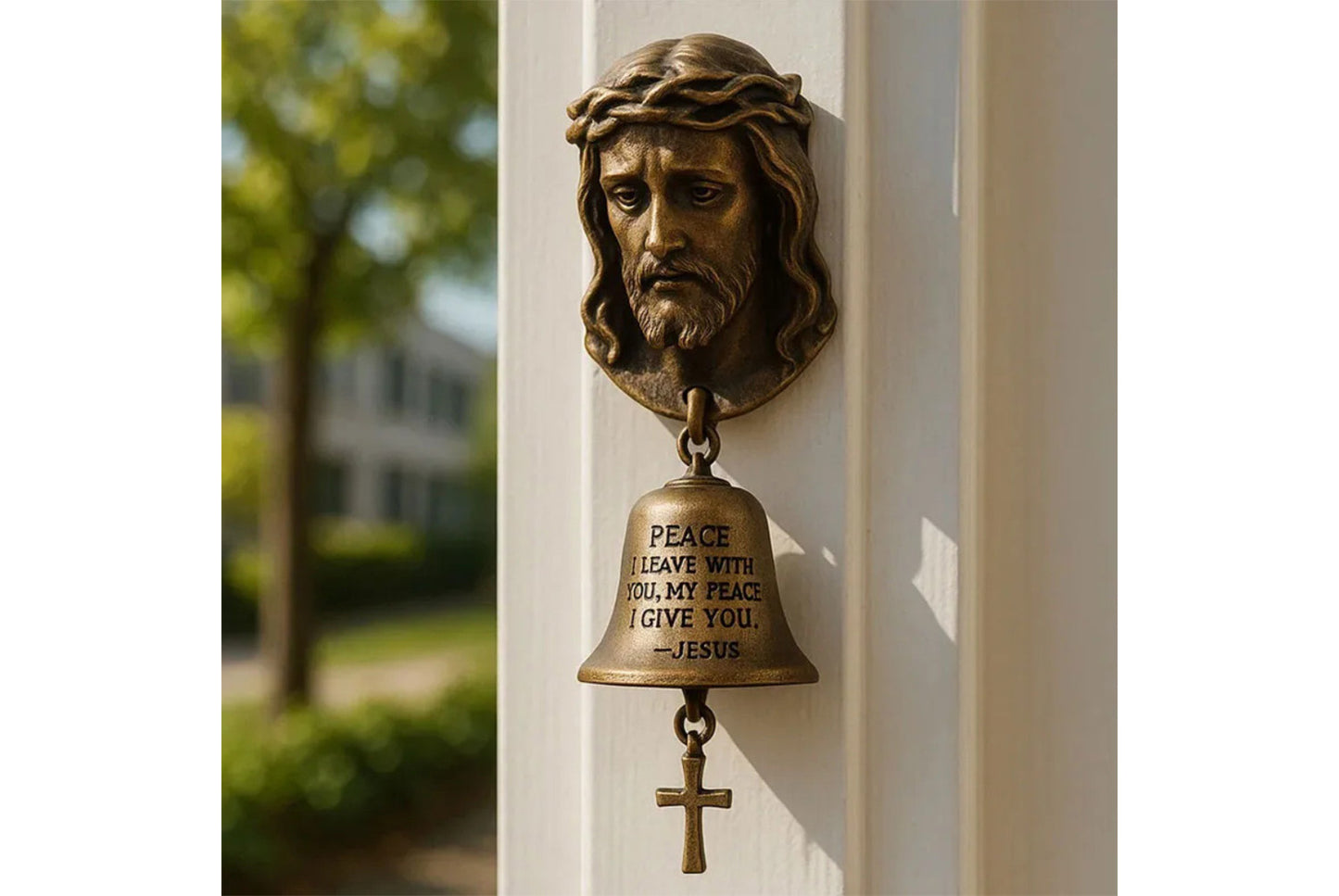 **Jesus Bless Doorbell Craft Decorative Doorbell Ornament**