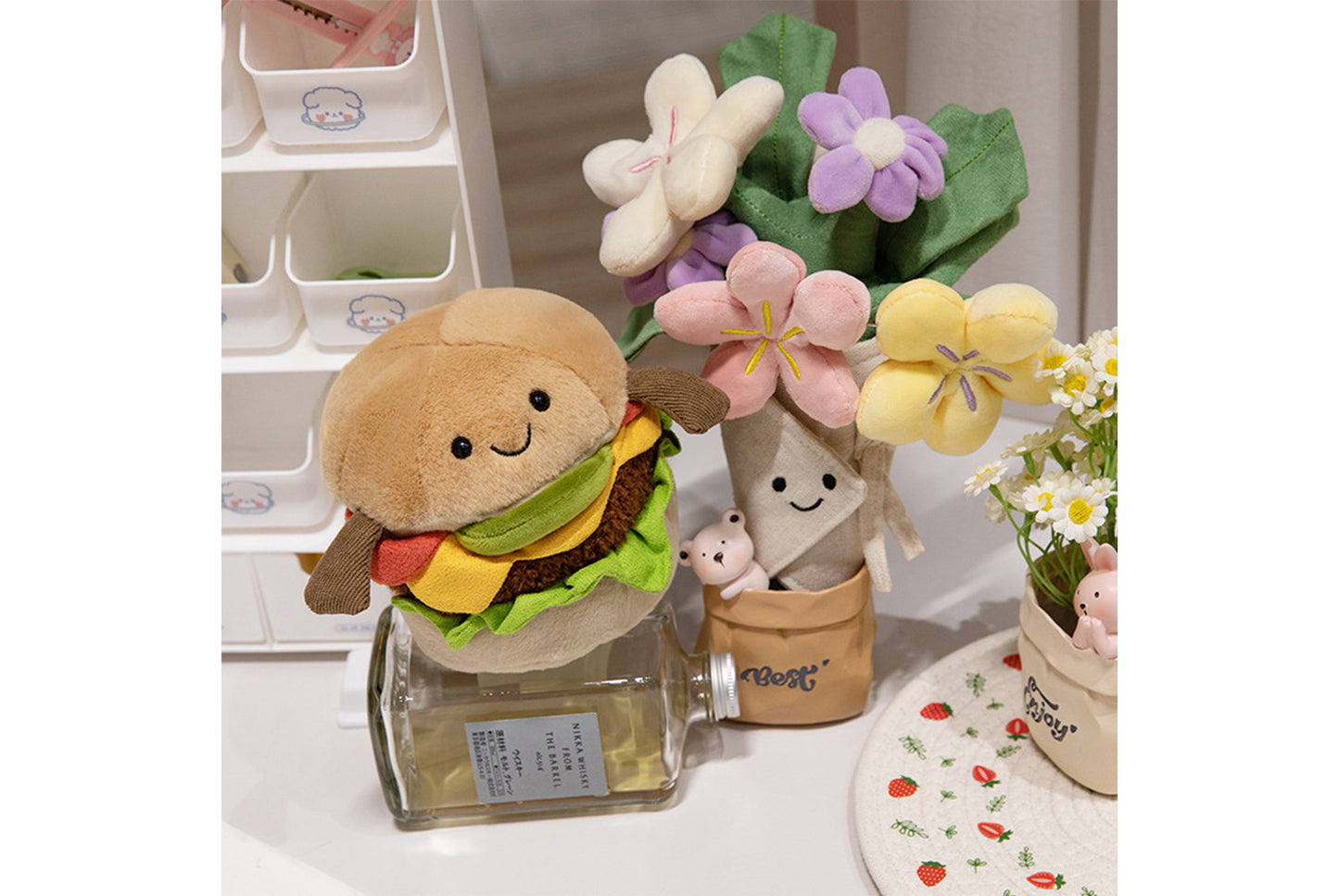 **Jellycat Creative Bouquet Hamburger Plush Toy**