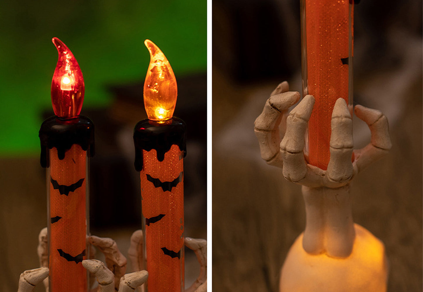 **Halloween Skull Candle Lantern | Horror Themed Decoration Prop**