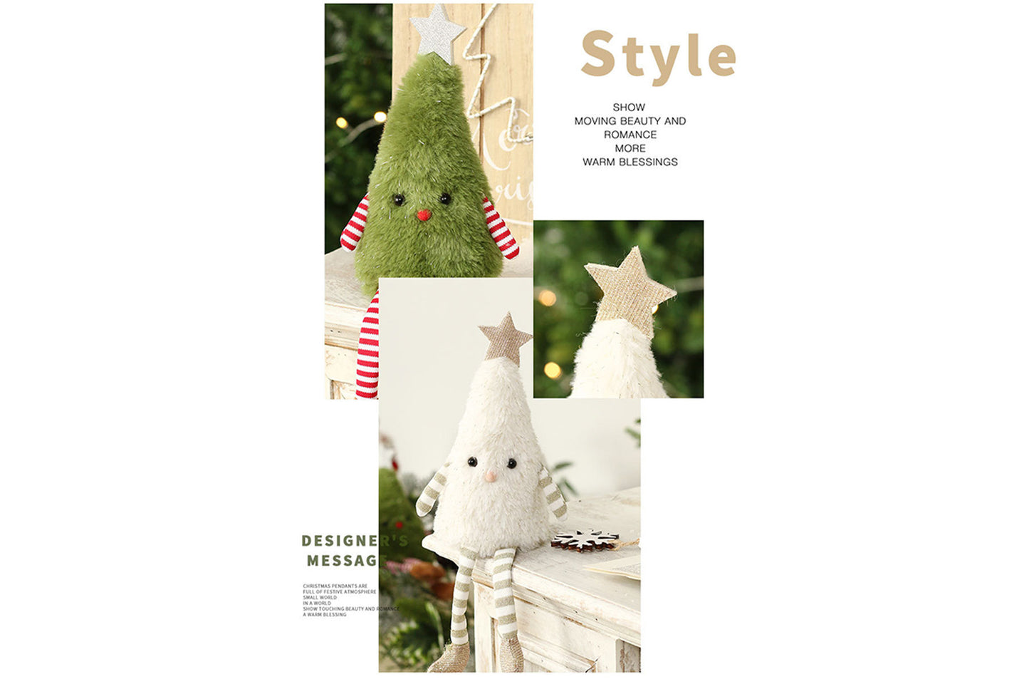 **Cute Plush Christmas Tree Doll**
