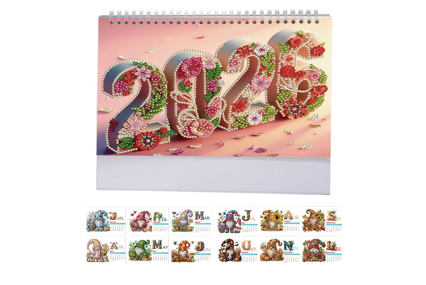 **2026 DIY Desktop Diamond Calendar**