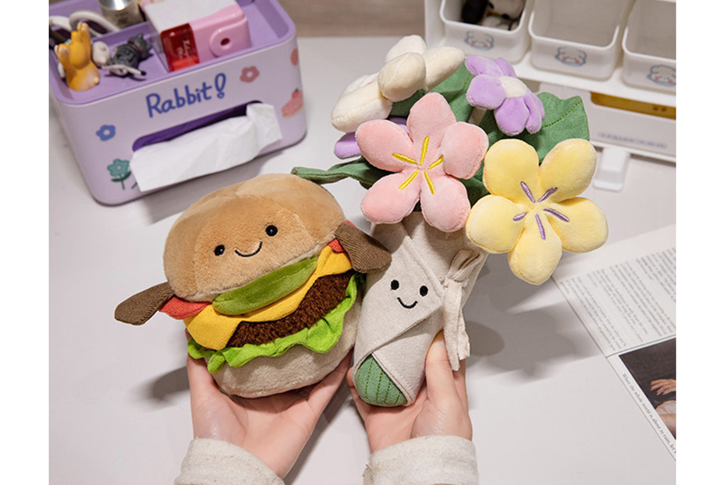 **Jellycat Creative Bouquet Hamburger Plush Toy**