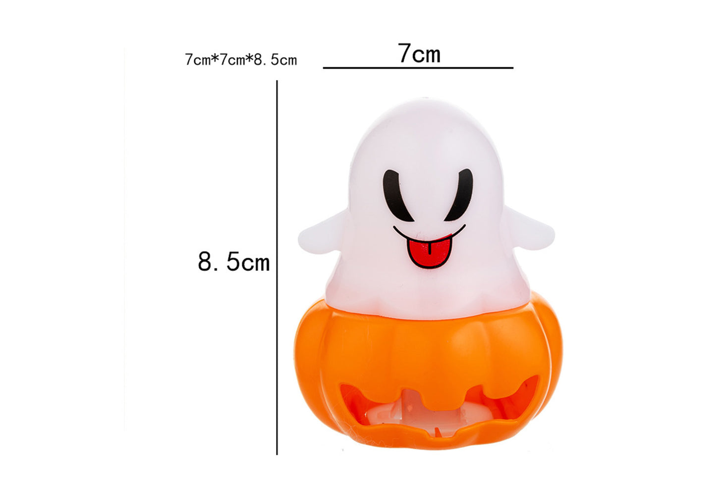 **Halloween Ghost Pumpkin Lantern | Illuminated Decorative Props**