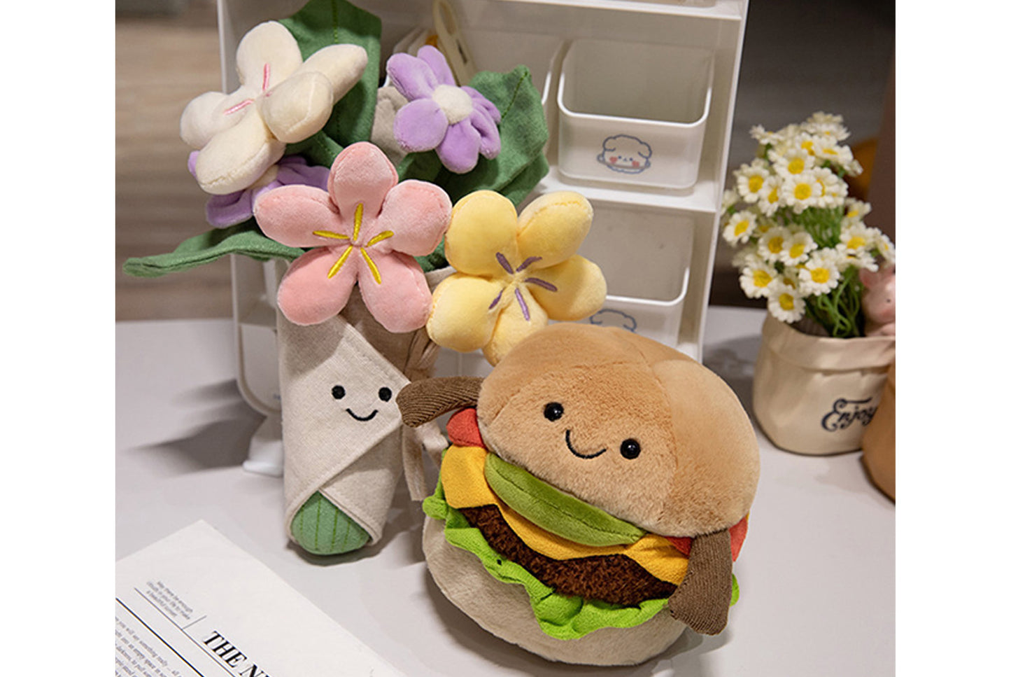 **Jellycat Creative Bouquet Hamburger Plush Toy**