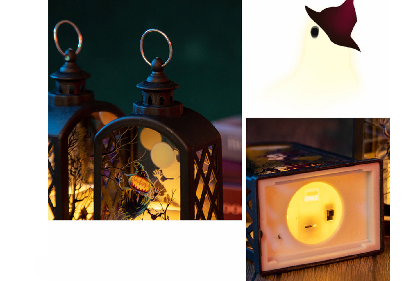 **Halloween Vintage Portable Pumpkin Lantern