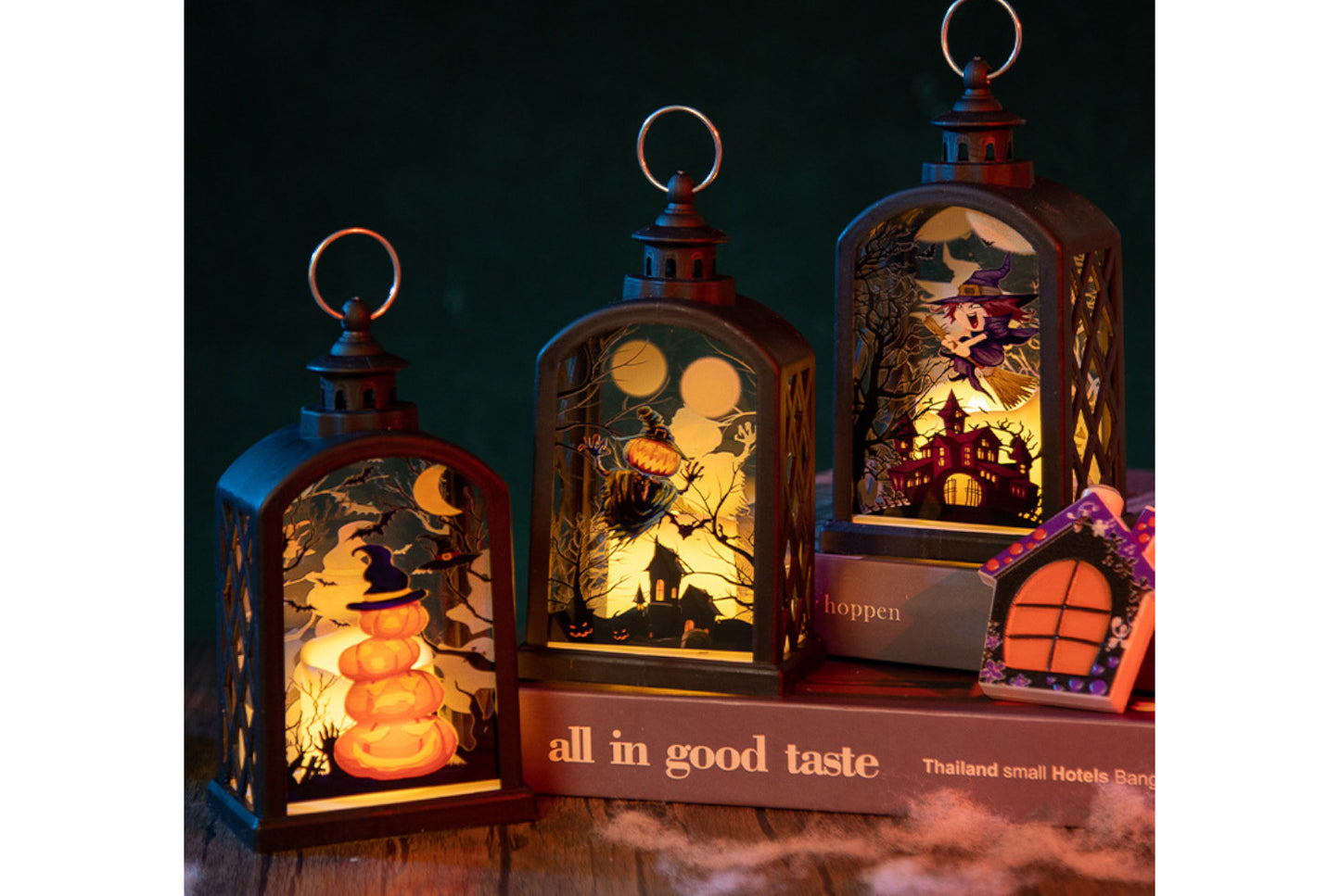 **Halloween Vintage Portable Pumpkin Lantern