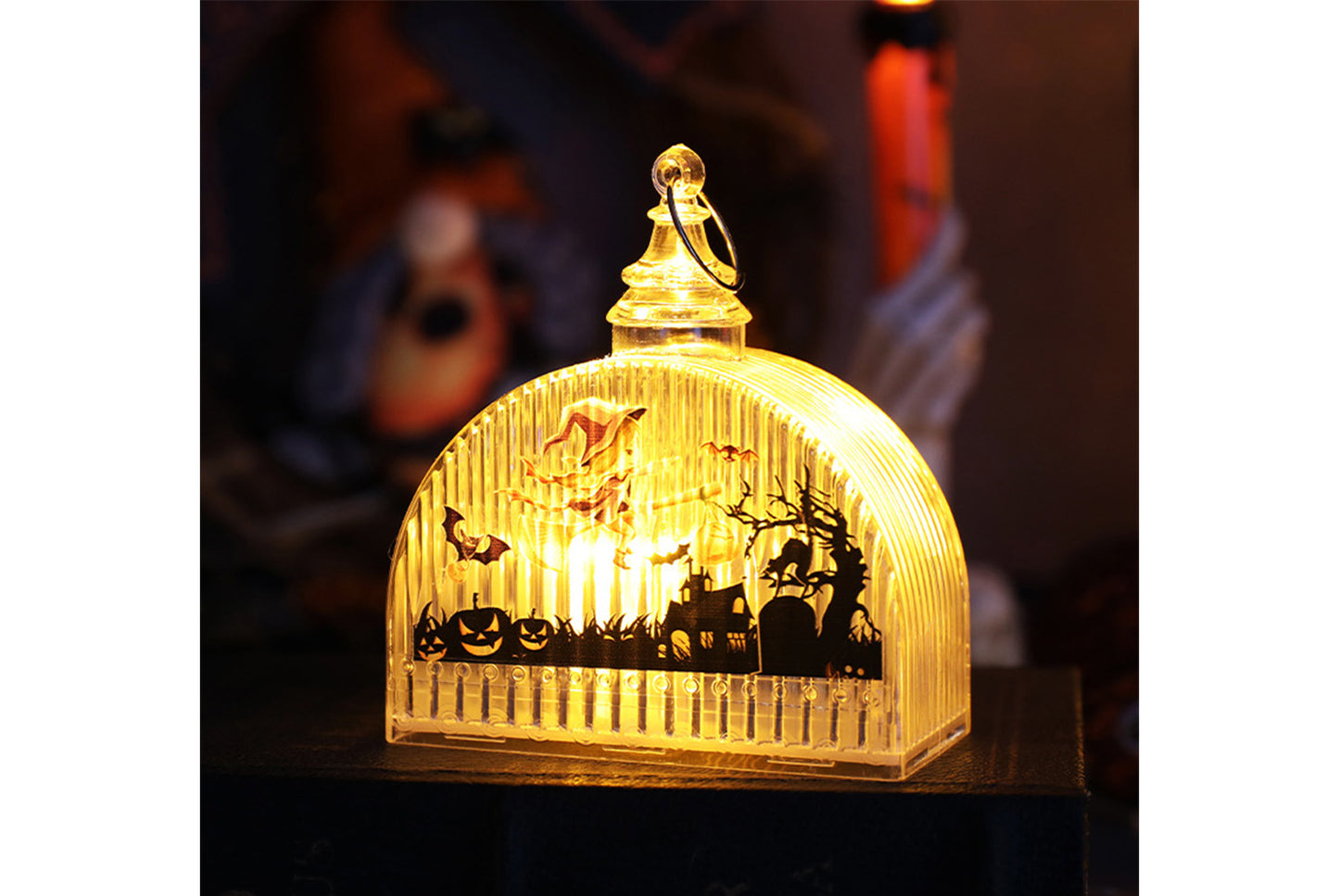 **Halloween Glowing Pumpkin Lantern | Creative Night Light Ornament**