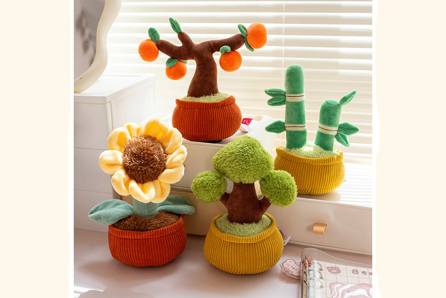 **Car Aromatherapy Plush Toy (Fun Potted Plant Ornament)**