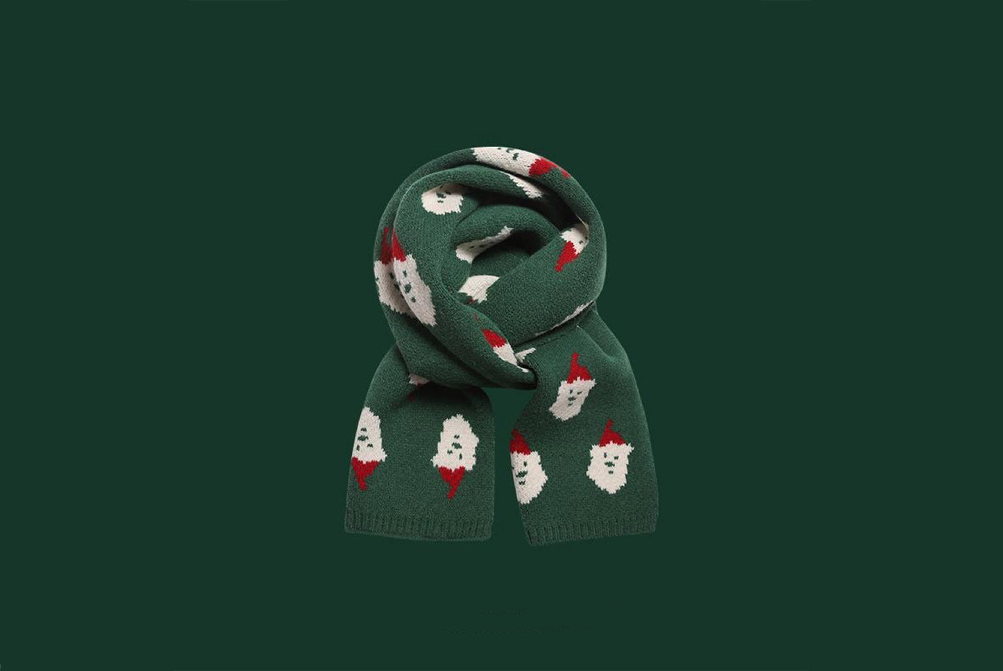 **Christmas Knitted Scarf (Red and Green Available)**