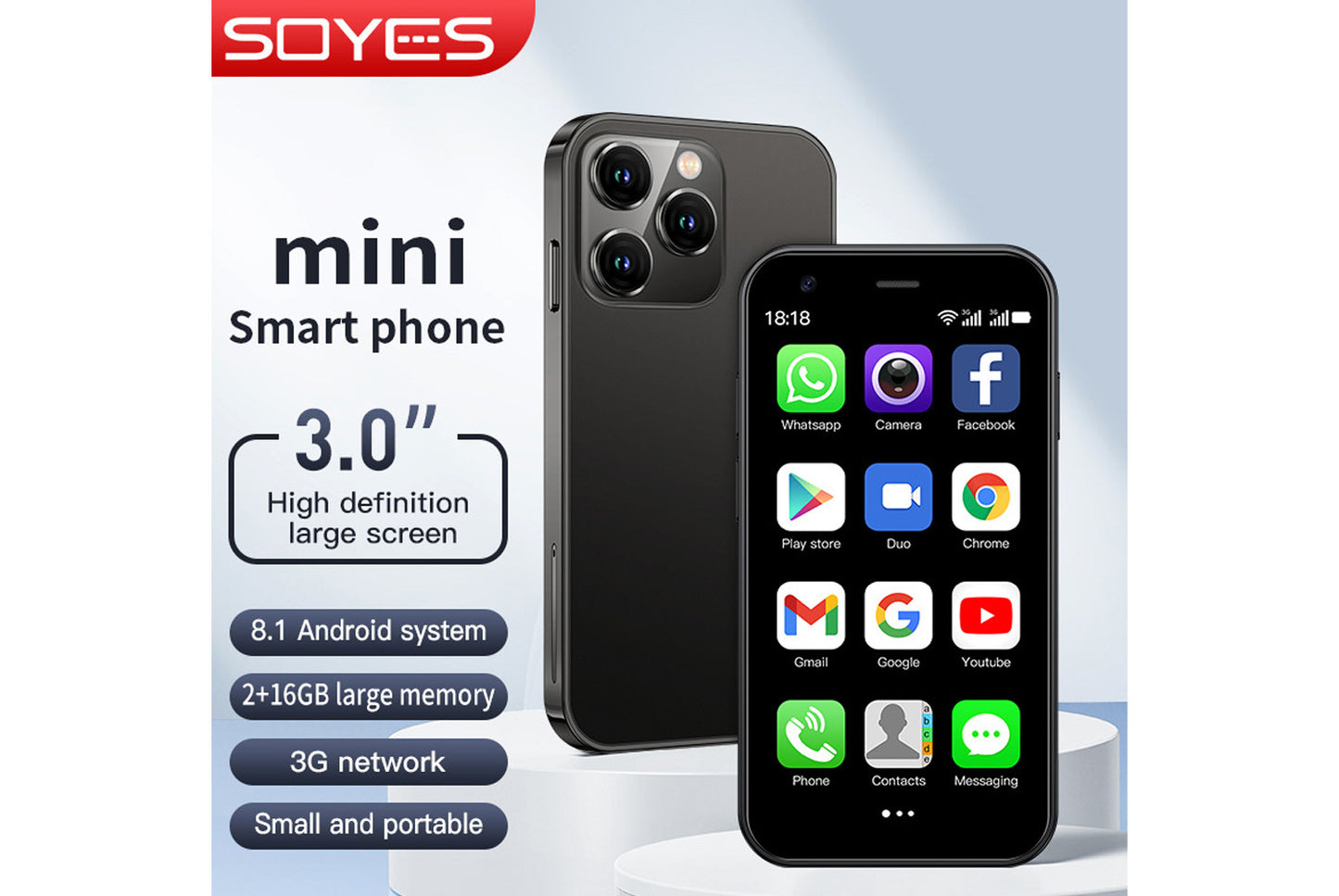 XS15 mini Dual-SIM Pocket Android Phone