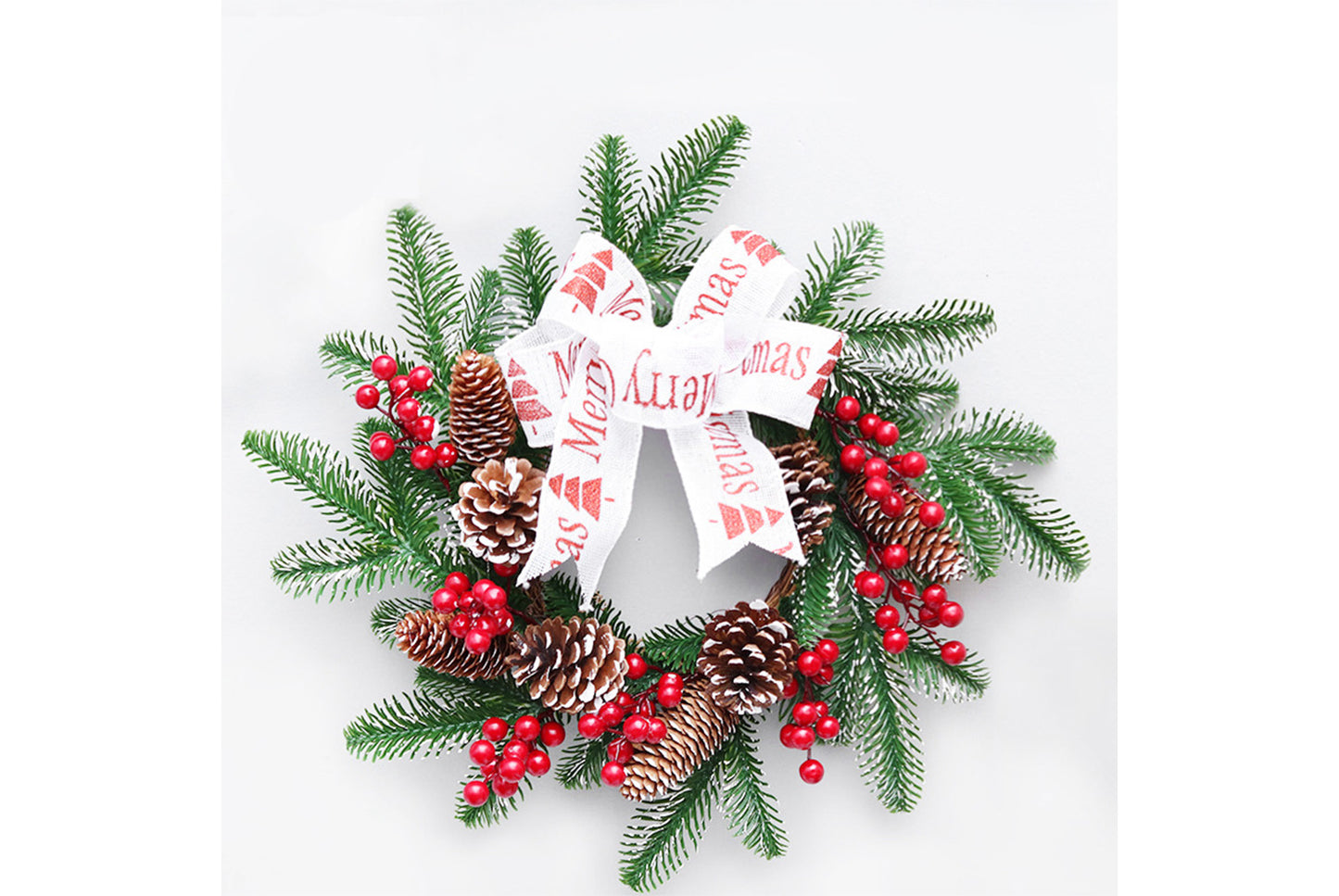 **Snowflake Christmas Tree Garland Rattan Horn Set**