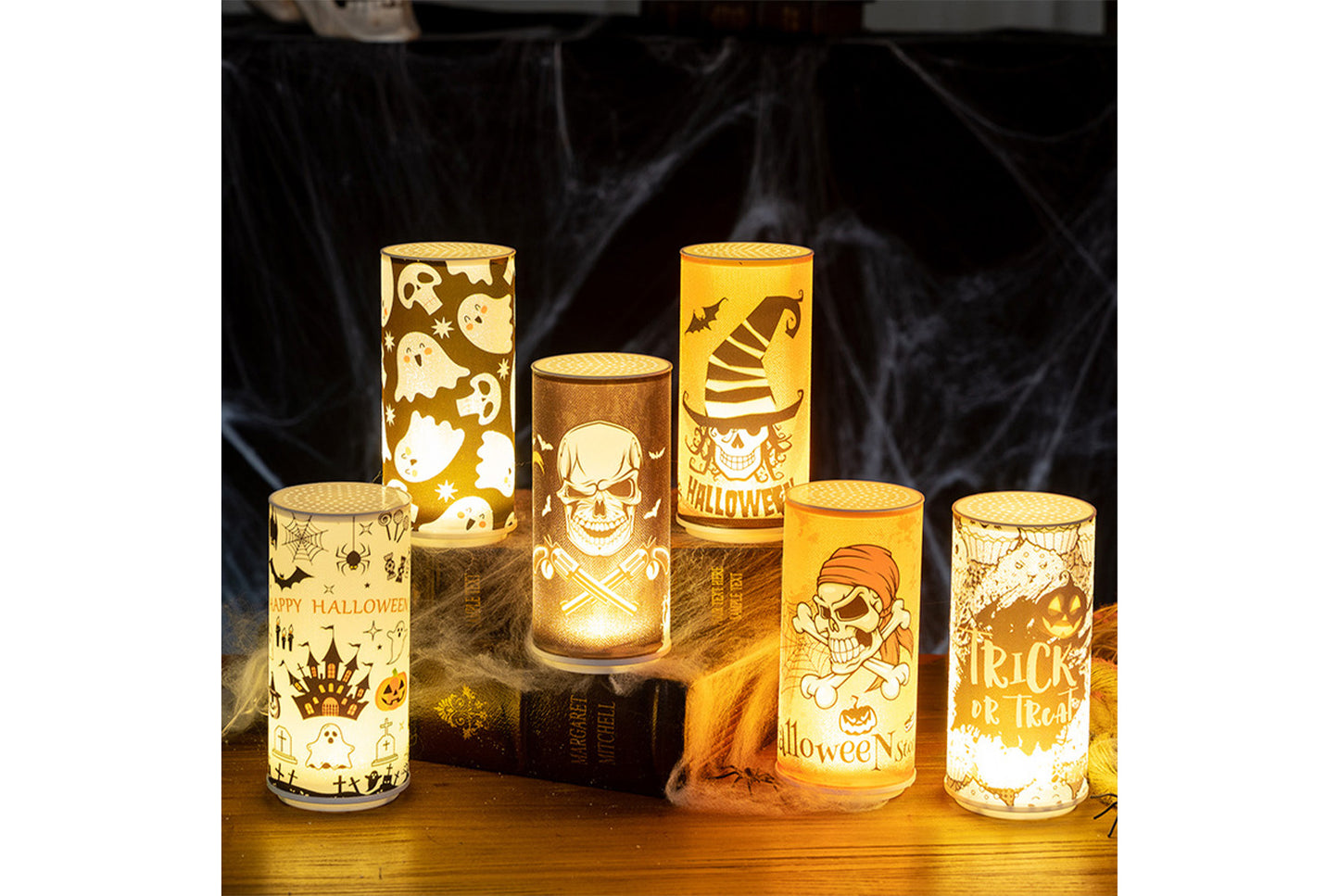 **Halloween Electronic Candle | Horror-Themed Decorative Ornaments**