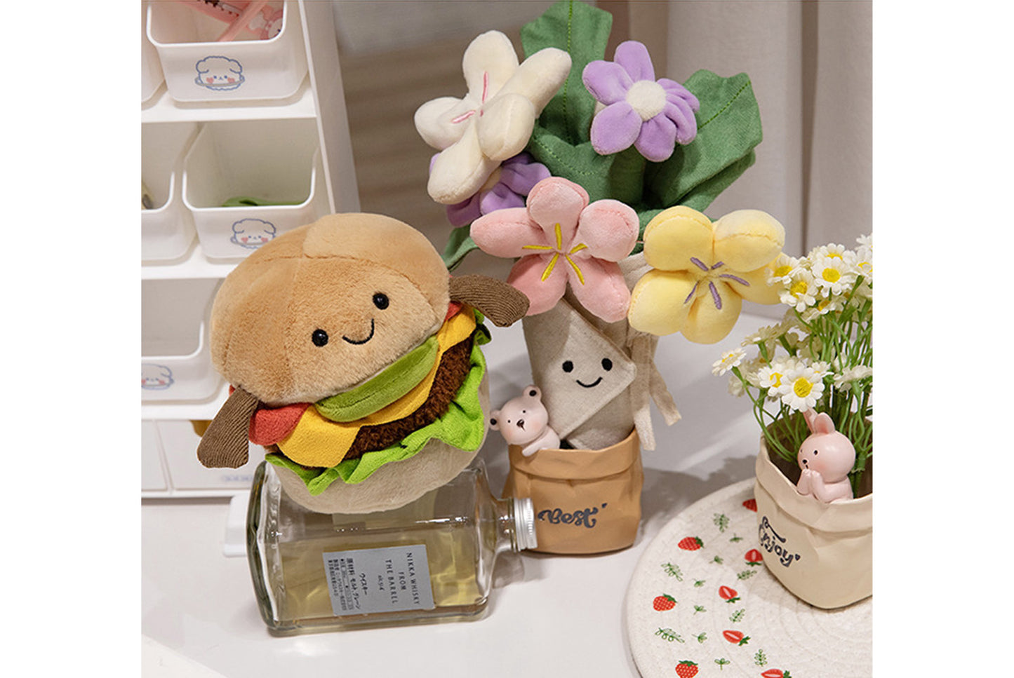 **Jellycat Creative Bouquet Hamburger Plush Toy**