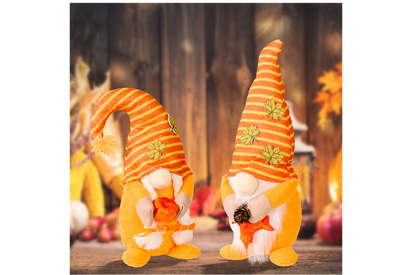 **Autumn Maple Leaf Rudolph Doll | Thanksgiving Dancing Hat Ornament**
