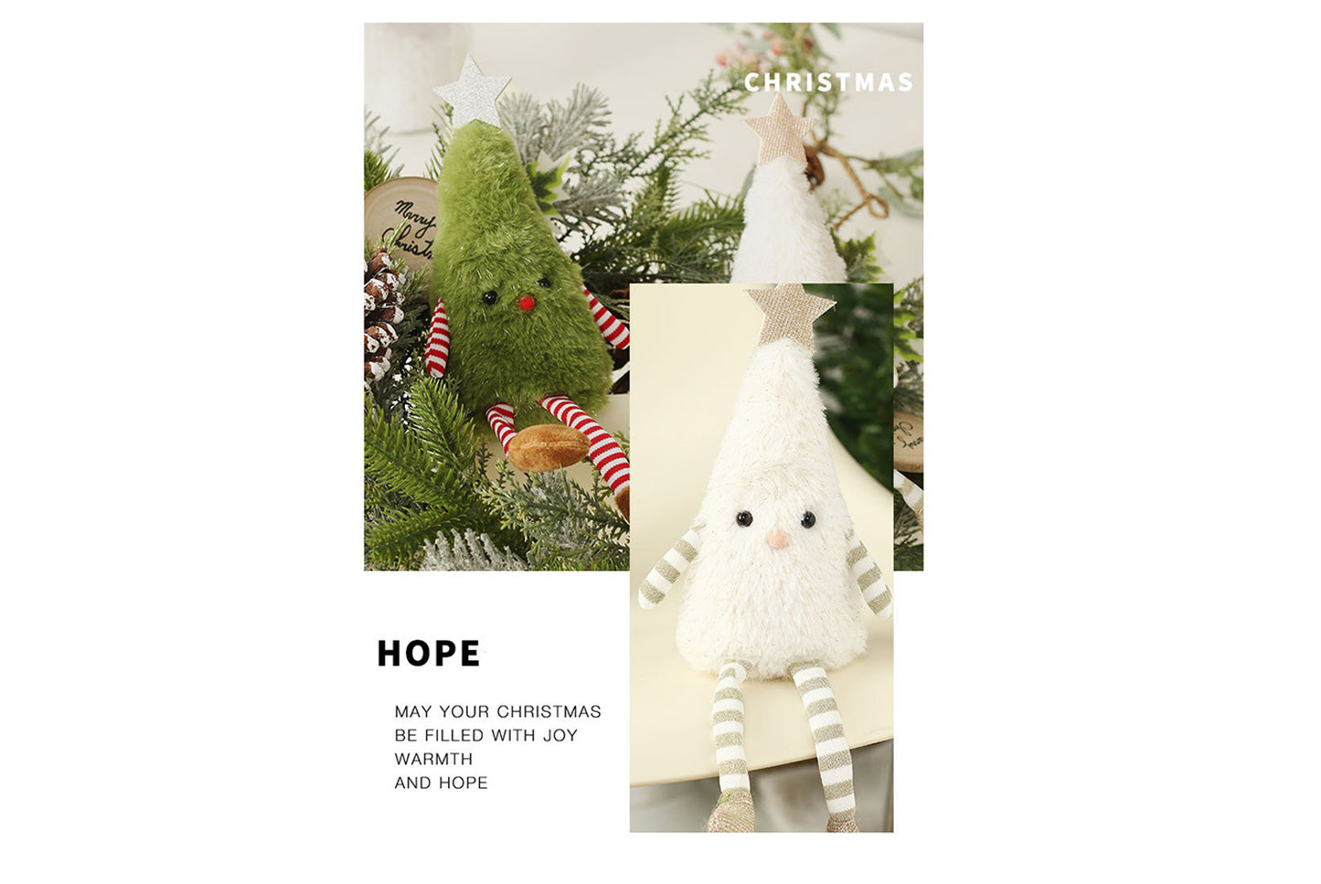 **Cute Plush Christmas Tree Doll**