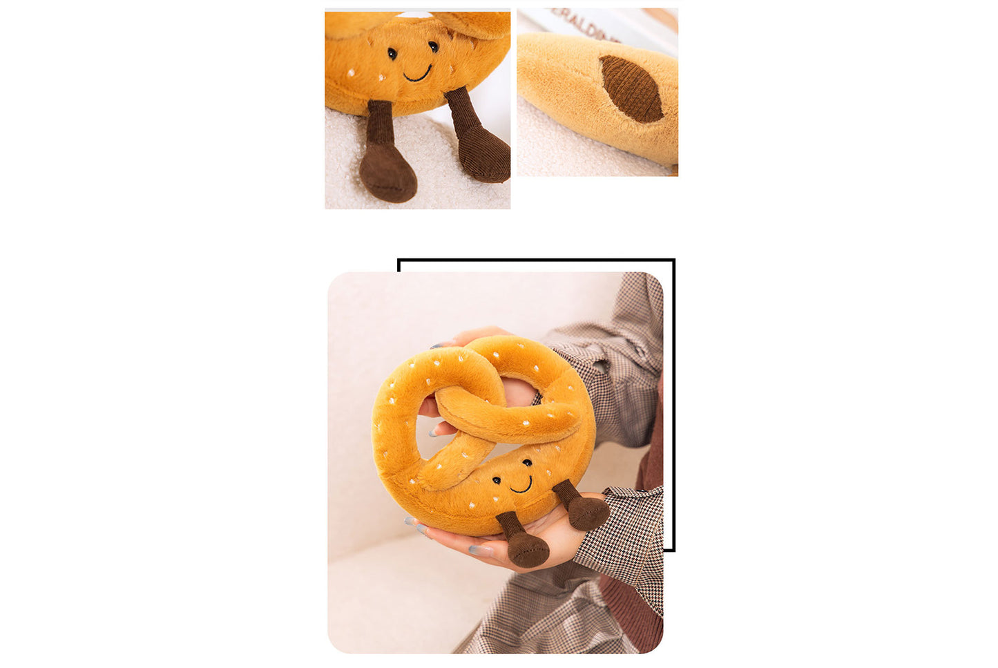 **Jelly Bread Series Plush Toy (Realistic Bread Doll Gift)**