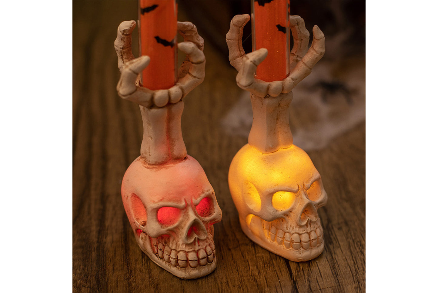 **Halloween Skull Candle Lantern | Horror Themed Decoration Prop**