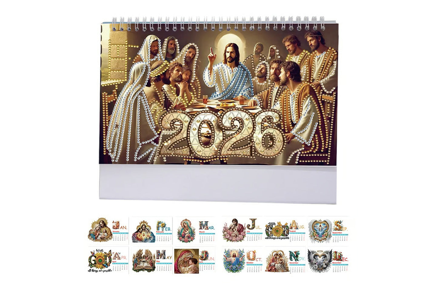 **2026 DIY Desktop Diamond Calendar**