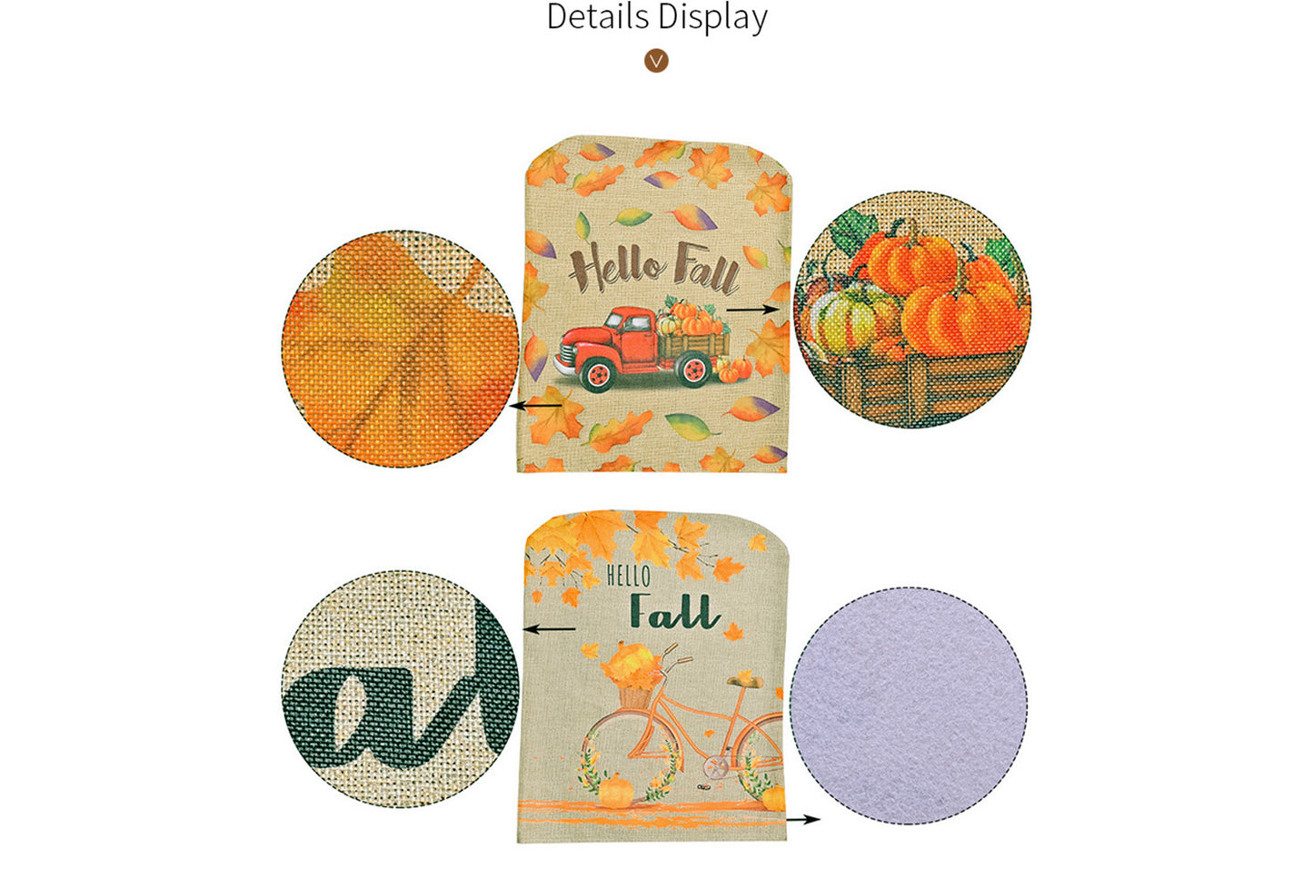 **Harvest Table and Chair Covers | Thanksgiving and Autumn Decor**