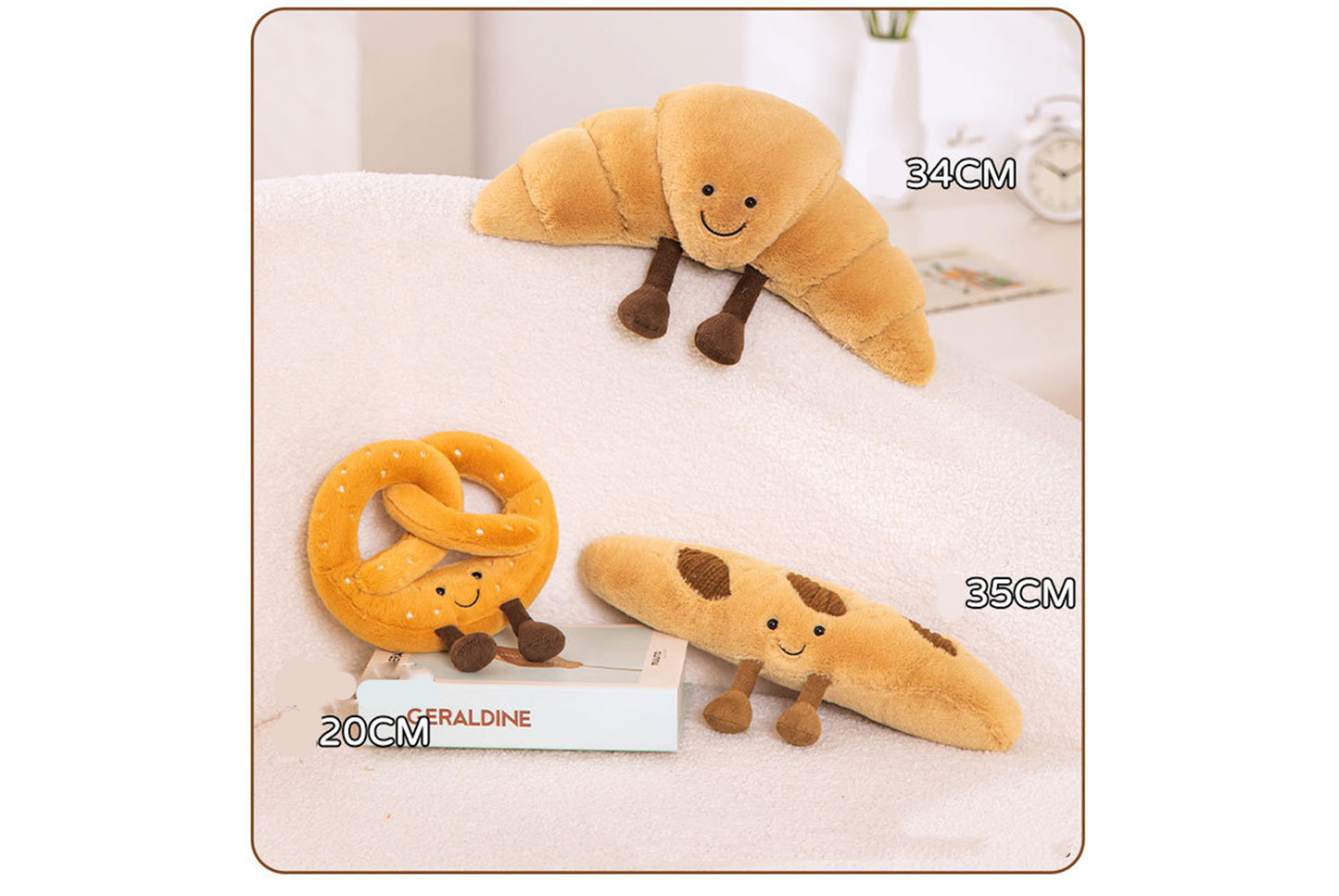 **Jelly Bread Series Plush Toy (Realistic Bread Doll Gift)**