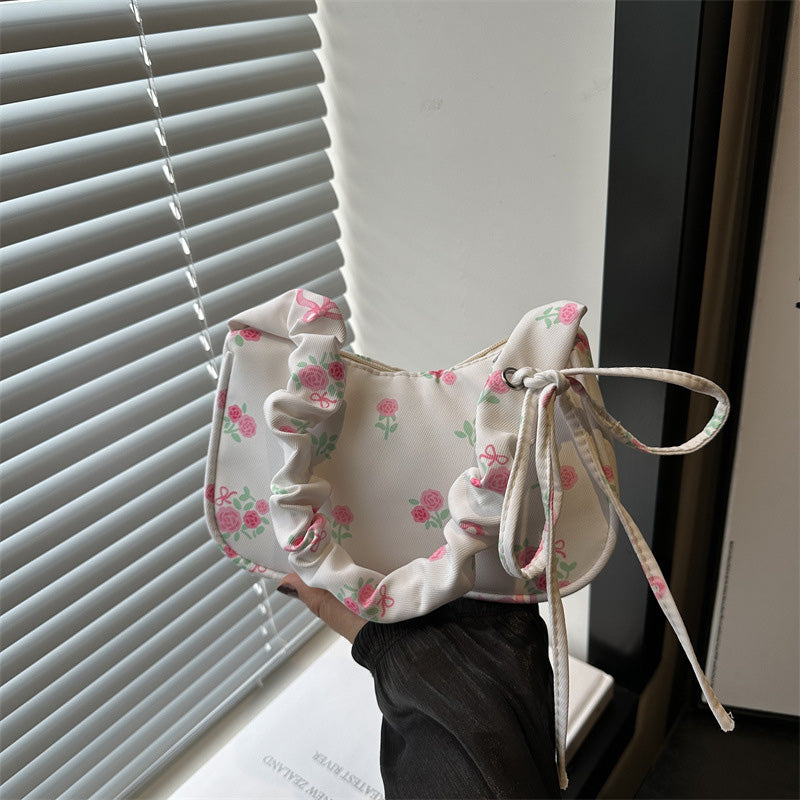 Single shoulder handbag small square bag