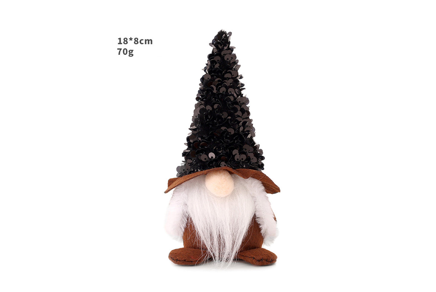 **Sequined Faceless Santa Claus Doll (18*8CM)**