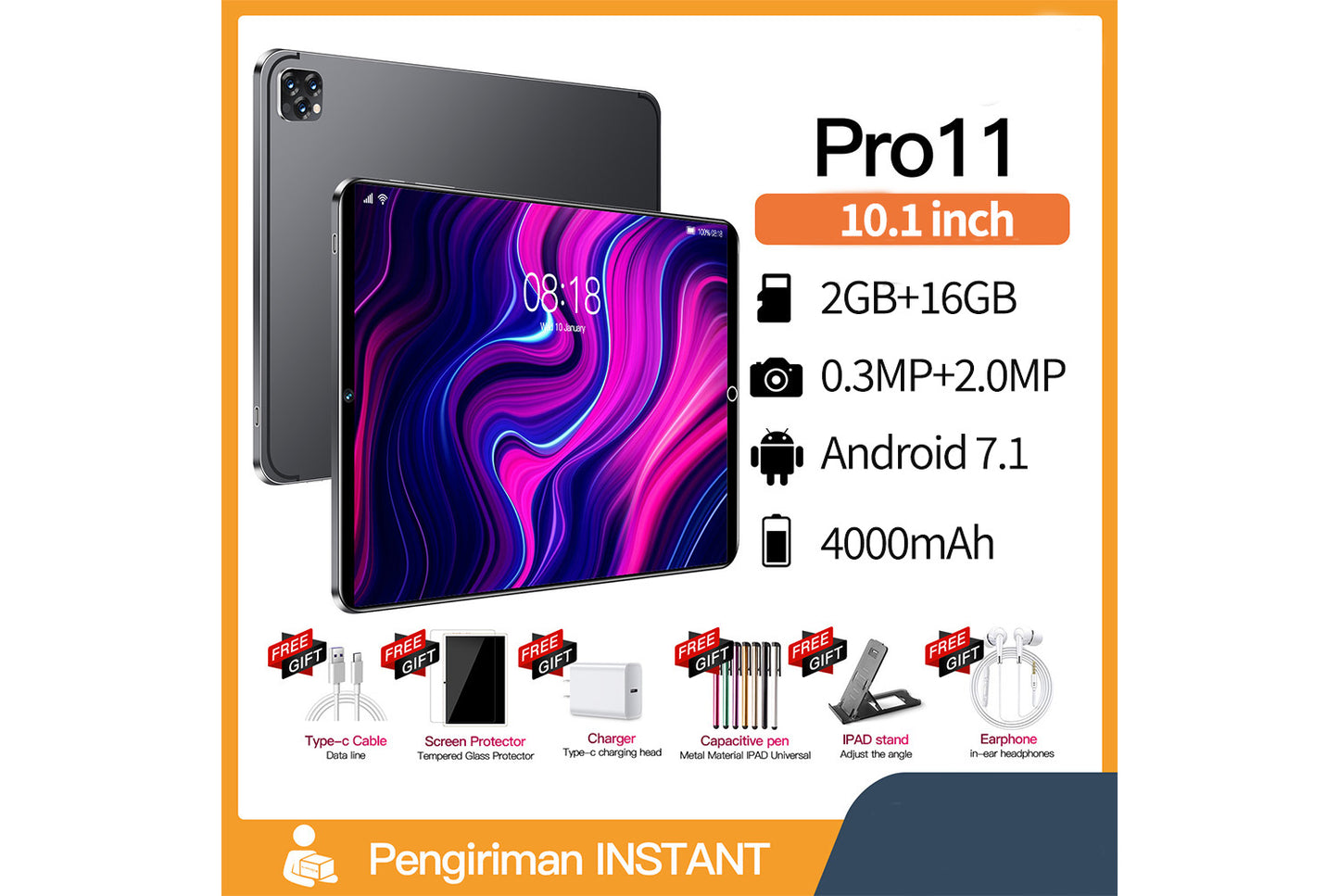 Smart Tablet Pro11 | 10.1-inch Large Screen