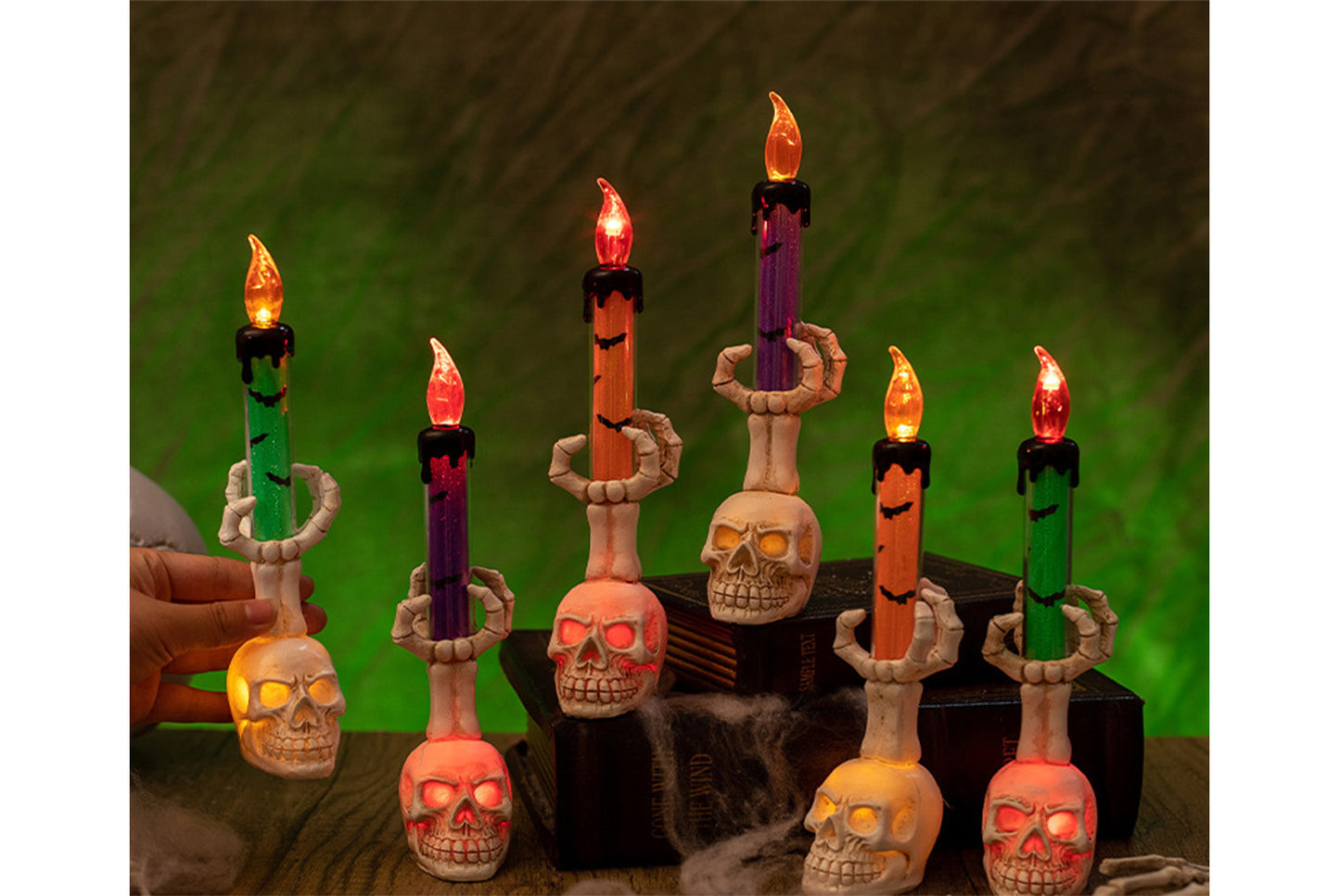 **Halloween Skull Candle Lantern | Horror Themed Decoration Prop**
