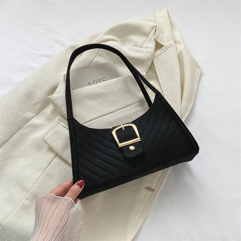 Striped handbag