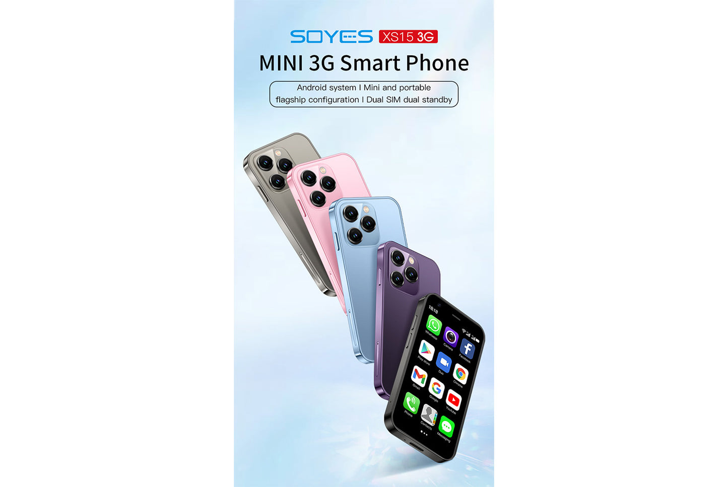 XS15 mini Dual-SIM Pocket Android Phone