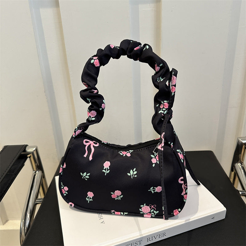 Single shoulder handbag small square bag