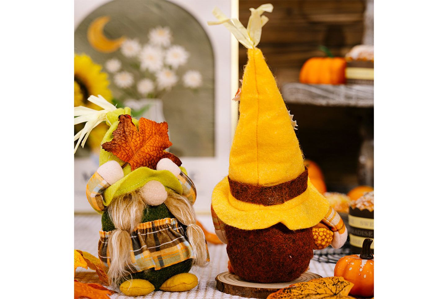 Harvest Festival Gnome Ornament | Maple Leaf Rudolph Doll Ornament
