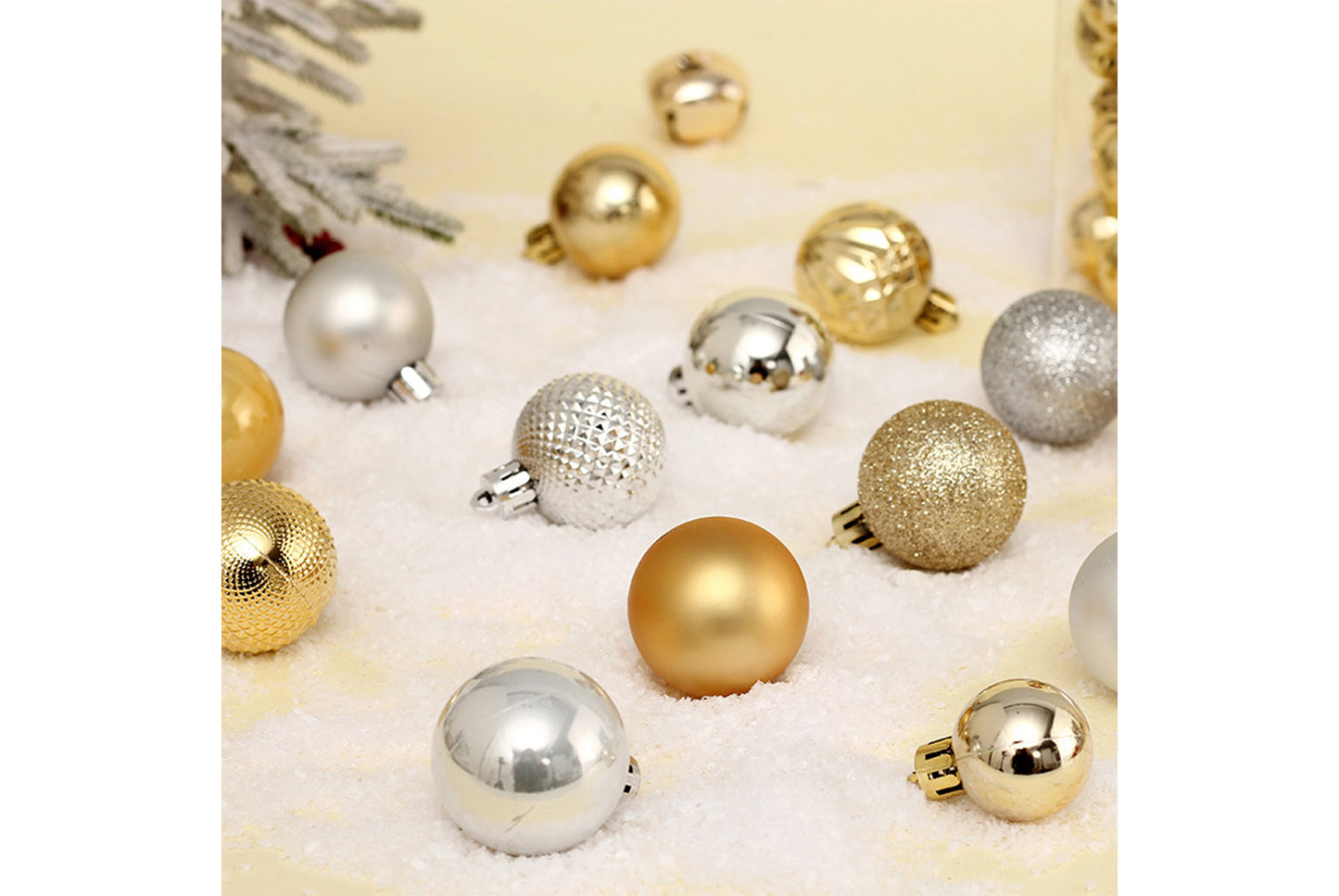 **4cm/34 pcs Tube of Special-Shaped Christmas Balls**