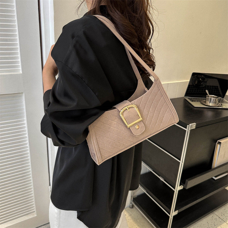 Striped handbag