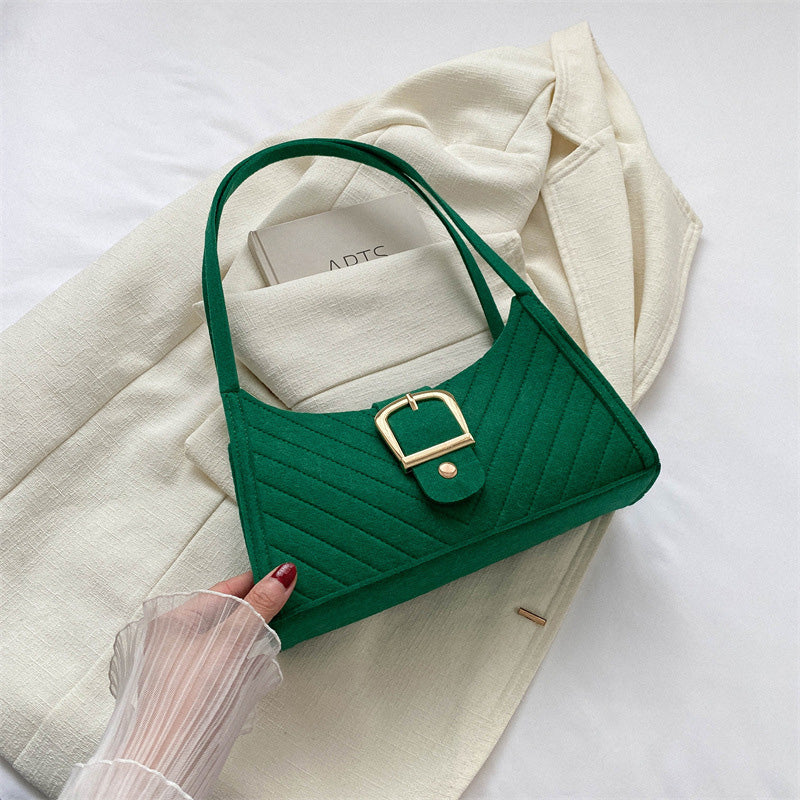 Striped handbag