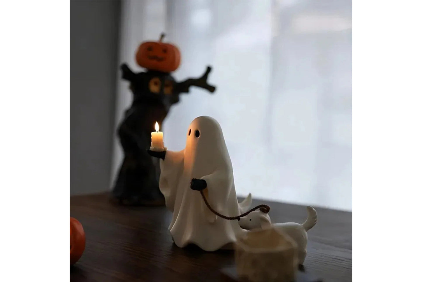 **Ghost Pup Candle Holder Resin Candle Holder**