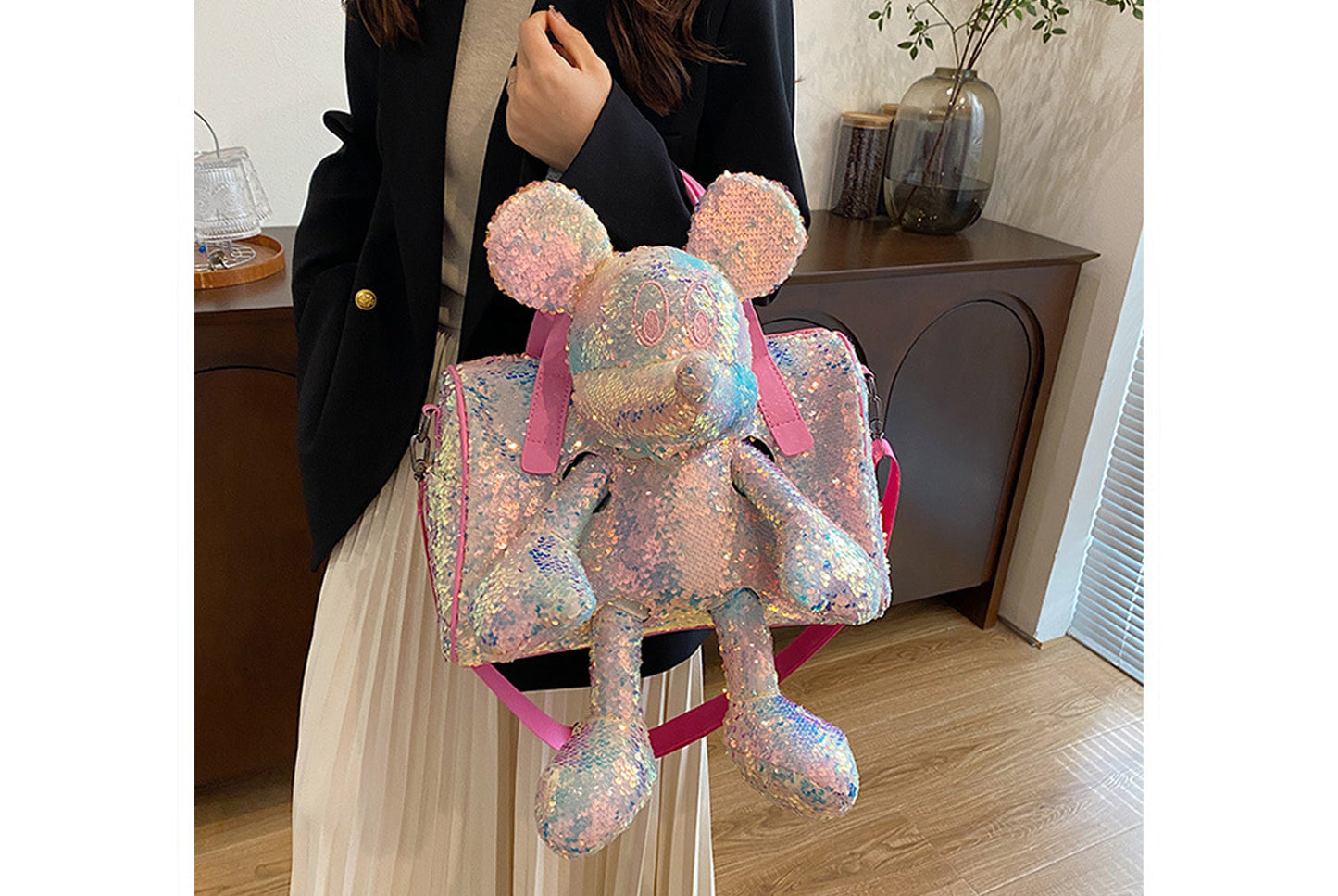 **Mickey Mouse Shoulder Bag with Doll**