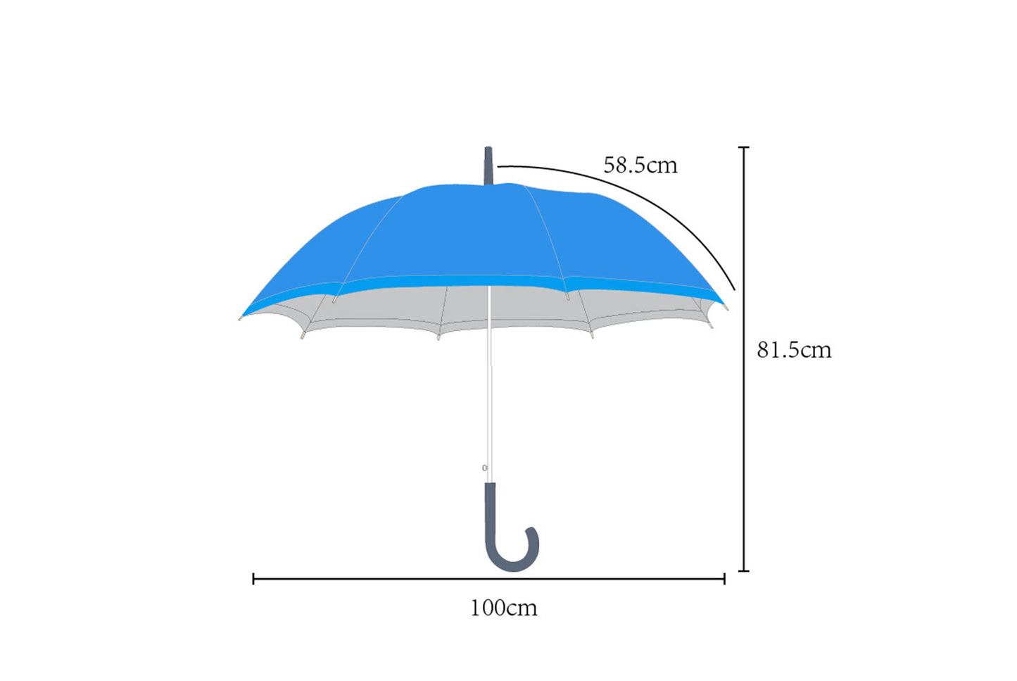 **Church Glass Tri-Fold Automatic Transparent Umbrella**
