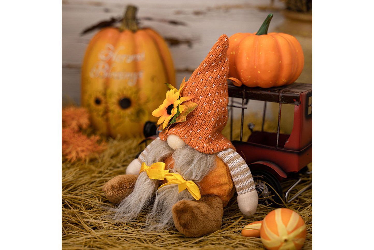 Thanksgiving Gnome Doll Pendant
