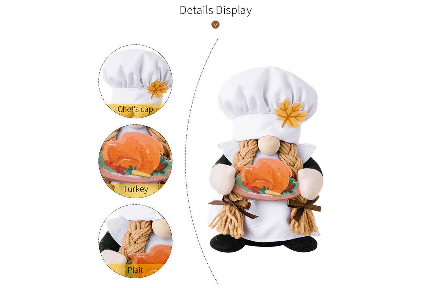 **Thanksgiving Chef Rudolph Doll | Pumpkin Gnome Doll**