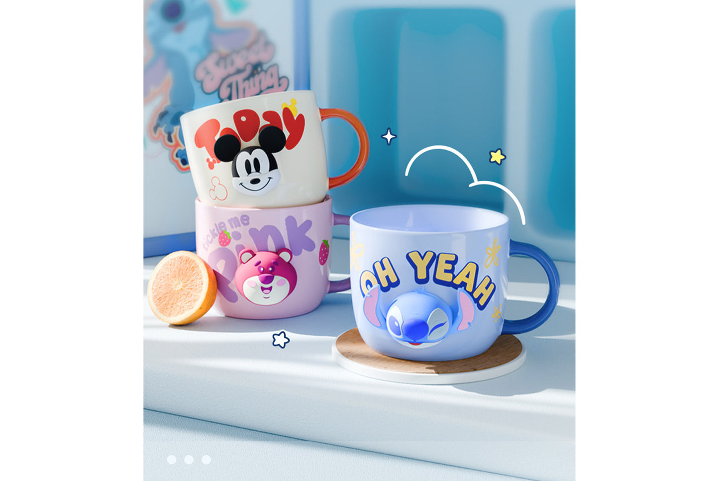 **Children's Cartoon Water Cup | Stitch Mug**