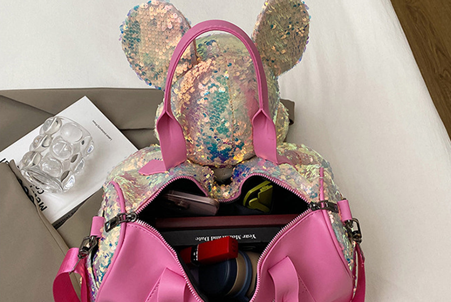 **Mickey Mouse Shoulder Bag with Doll**
